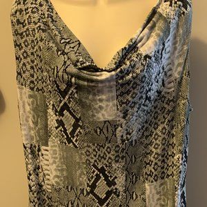 Black/White Snake Skin Print Dress by Michael Kors